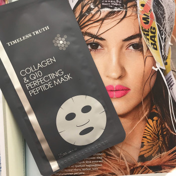 Пептидная маска на основе коллагена и коэнзима Q10. Collagen & Q10 Perfecting Peptide Mask / Timeless Truth Mask1
