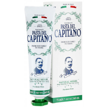 Премиум Зубная паста "Натуральные травы" Pasta del Capitano, 75 мл.0