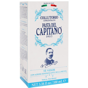 Премиальный концентрированный ополаскиватель для полости рта Pasta del Capitano, 100 мл.0