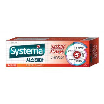 Купить Зубная паста "Systema total care" Комплексный уход со вкусом апельсина, 120 гр./ CJ Lion, в интернет магазине ADELL-SHOP.RU0