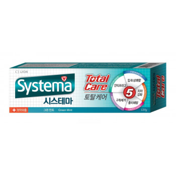 Купить Зубная паста "Systema total care" Комплексный уход со вкусом мяты, 120 гр./ CJ Lion, в интернет магазине ADELL-SHOP.RU0