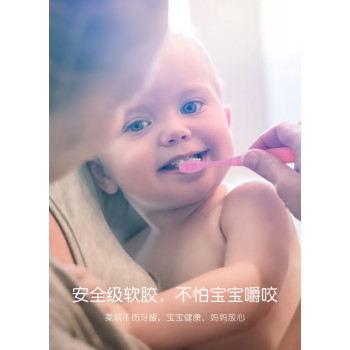 Мягкая зубная щетка для детей с 0 до 3-х лет, Kids SoftSiliconeToothbrush d 0,13 мм, голубая / Y-Kelin4