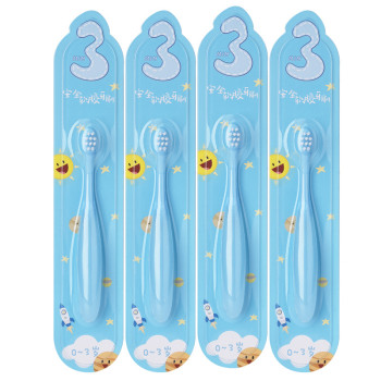 Мягкая зубная щетка для детей с 0 до 3-х лет, Kids SoftSiliconeToothbrush d 0,13 мм, голубая / Y-Kelin0
