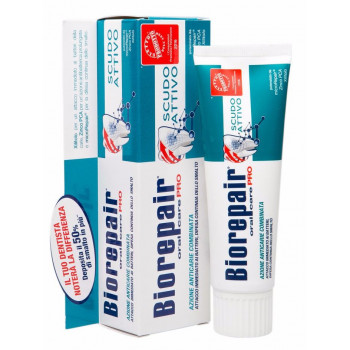 Зубная паста активная защита, PRO Scudo Attivo Shield 75 мл./ Biorepair0