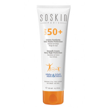 Смягчающий крем для лица и тела с высокой степенью защиты SPF 50. Smooth cream body & face very high protection (1100) / Soskin0