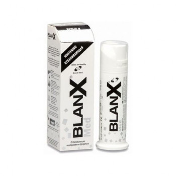 Зубная паста натуральная отбеливающая Advanced Whitening Med 75 мл./ BlanX1
