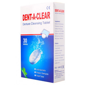 Очищающие таблетки для зубных протезов Denture Cleansing Tablet, 30 шт / Y-Kelin1
