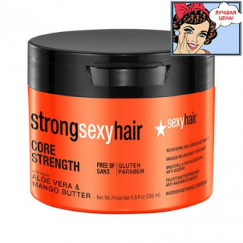 Маска восстанавливающая для прочности волос. Core Strength Nourishing Anti-breakage Masque 200 мл./ Sexy Hair0
