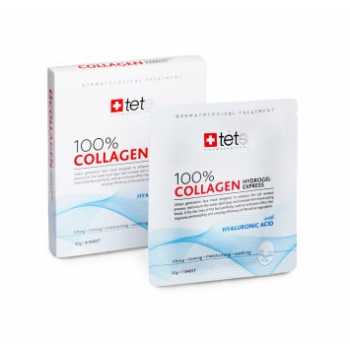 Гидроколлагеновая маска экспресс-уход. 100% Collagen Hydrogel Mask (после мезотерапии) / TETe0