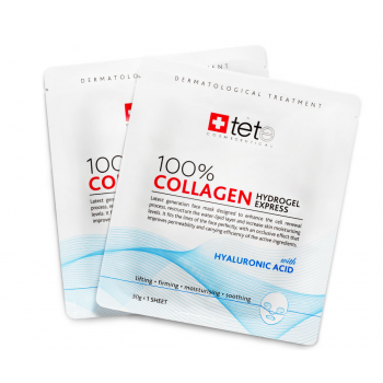 Гидроколлагеновая маска экспресс-уход. 100% Collagen Hydrogel Mask (после мезотерапии) / TETe1
